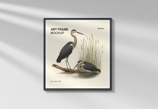 Realistic Picture Frame Mockup