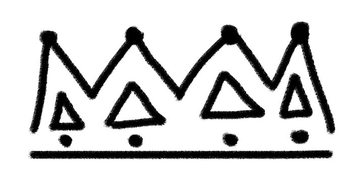 Hand-drawn doodle crown