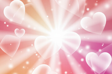 Falling hearts for Valentine’s day 
