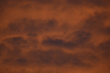 Rich Orange Cloud Texture With Fine Ridges