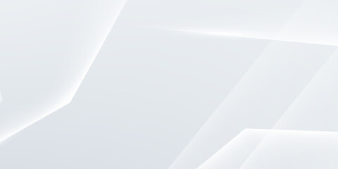 Modern abstract background in white and gray. Minimalist. Color gradient. Bright. Geometric shapes. 3D effect. Lines, stripes, triangles.