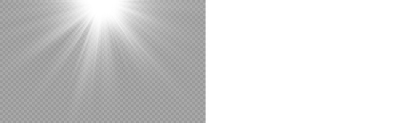 Fototapeta premium PNG transparent sunlight special lens flare light effect. Stock royalty free PNG image