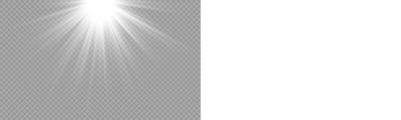 Naklejka premium PNG transparent sunlight special lens flare light effect. Stock royalty free PNG image