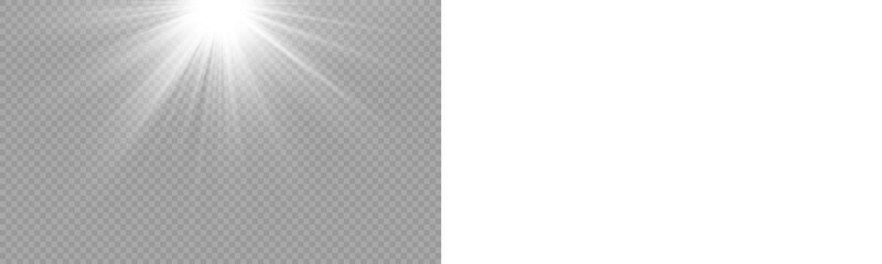 Fototapeta premium PNG transparent sunlight special lens flare light effect. Stock royalty free PNG image