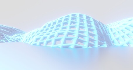 Futuristic architecture background 3d render