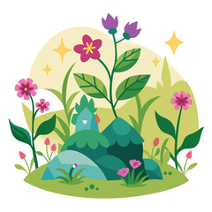 anagallis arvensis fairytale on white