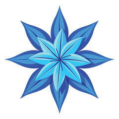 amsonia blue ice on white background