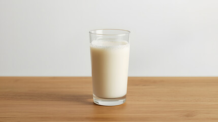 A glass of fresh milk