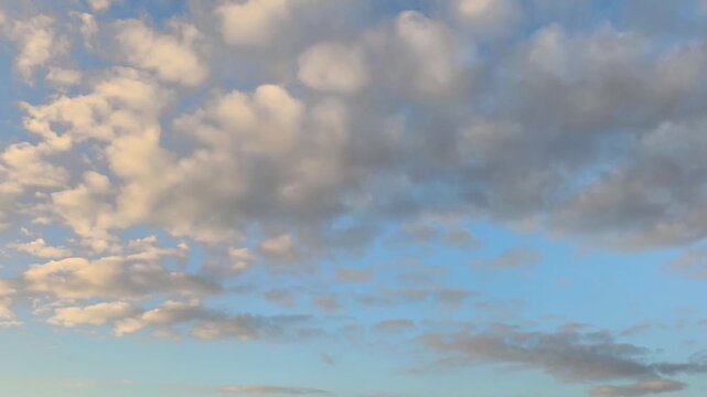 Beautiful sunset with cirrocumulus clouds