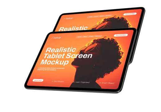 Tablet Device Display Mockup Design