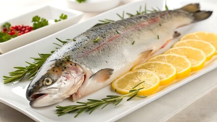 fresh fish with vegetables