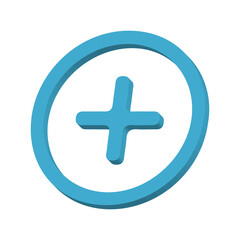 Fototapeta premium 3D plus add circle icon, create new action symbol isolated transparent background