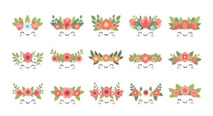 Collection of modern gaming monitors and computer displays in flat design.