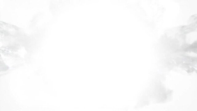 Chaos to clarity concept with smoke transforming into digital interface