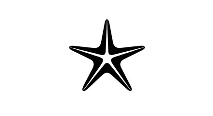 Fototapeta premium Minimalist robotic head icon with outline design.