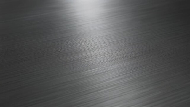 An abstract image showcases a brushed metal texture, featuring fine, parallel lines. The light creates subtle gradients across the surface