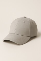 Fototapeta premium Simple gray baseball cap design.