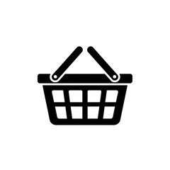 Vector Shopping Basket Icon for Web and App UI