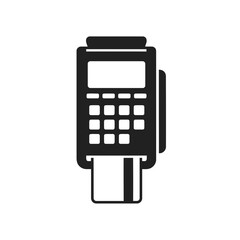 Payment Terminal with Credit Card Icon
