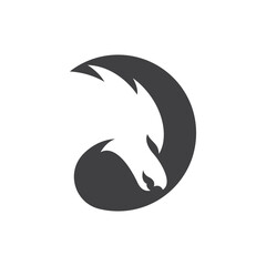 dragon head mascot logo design