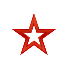 Obraz premium red star