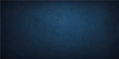 Empty dark blue grunge background with a vintage textured wall pattern and dirty concrete surface design for a blank chalkboard backdrop © Faysal