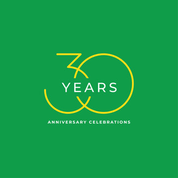 30 years anniversary celebrations logo concept	