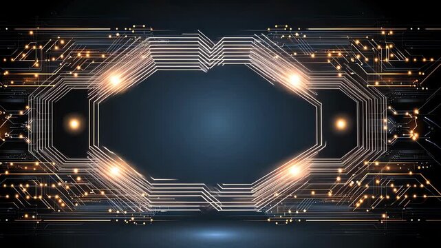 A range of digital designs featuring glowing lines and patterns in different shapes. These visuals can be used for creative projects or presentations