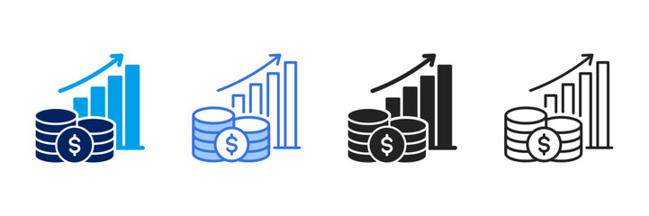 Economy Icon Set Different Style Collection. 