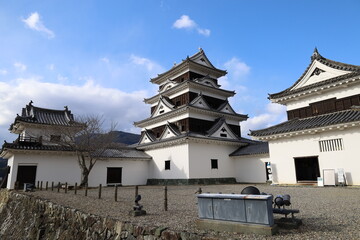 A Japanese castle : a view of Ozu-jo Castle in Ozu City in Ehime Prefecture © SAGURI　YUKIO