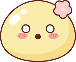 Obraz premium Mochi Face Surprise Kawaii