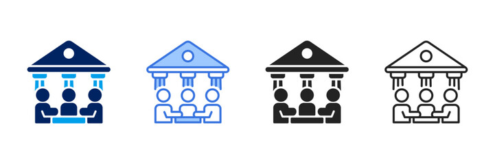 Governance Icon Set Different Style Collection. 