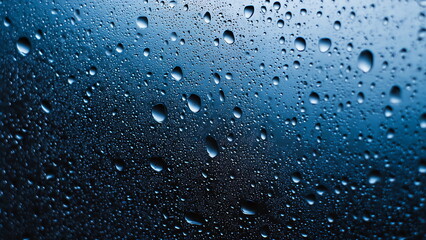 the raindrops cling to the glass