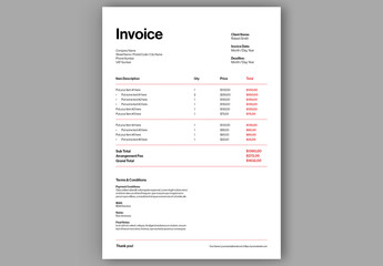 Business Invoice Layout