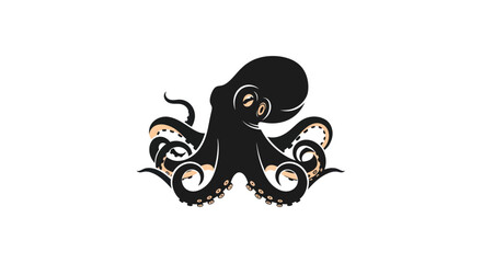 Elegant octopus illustration © atha_lintar