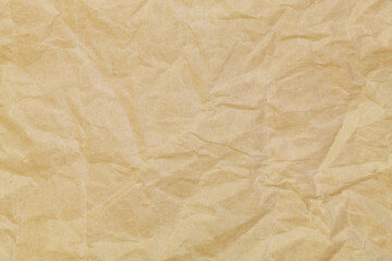 Obraz premium Brown crumpled paper as background