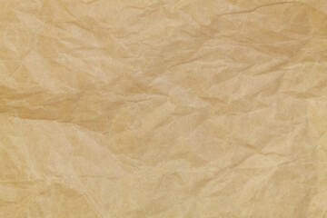 Obraz premium Brown crumpled paper as background