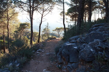 Scenic Views of Mijas, White Andalusian Village in the Mountains Overlooking the Mediterranean Sea, Southern Spain