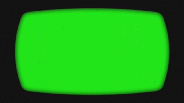 Vintage super 8 film grain frame with old film tape defects on green screen background, 4K video