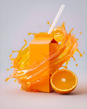 Orange juice container