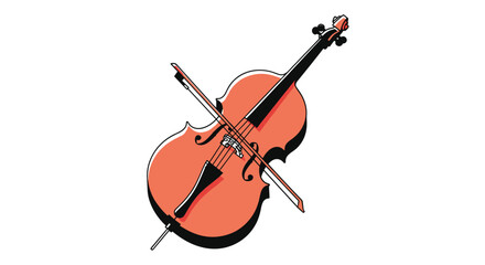 The elegant cello a bowed string instrument is played using a bow across its strings to produce rich resonant sounds.
