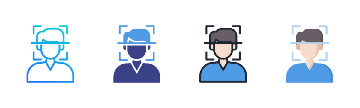 Authentication Icon Set Multiple Style Collection