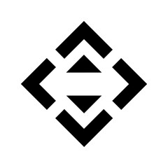Directional impact mark symbolizing measurement, evaluation, and performance driven decision making.