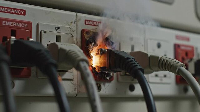 Fire Safety Electrical Sockets short circut