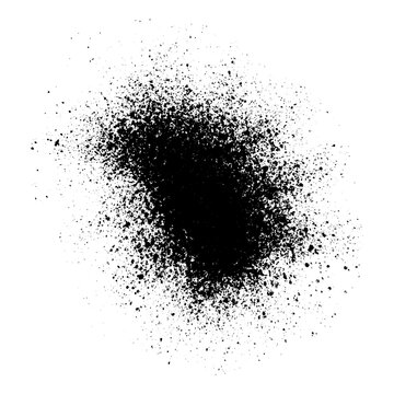 black paint splatter, graffiti can spray effect