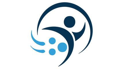 Fototapeta premium Dynamic human figure with orbit