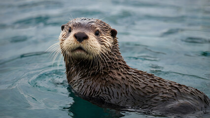 cute sea ​​otter