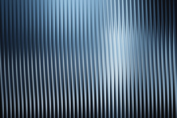 Obraz premium Abstract blue metal wall background with a vertical ribbed texture