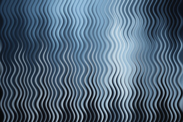 Abstract background featuring repeating wavy lines in shades of blue and gray