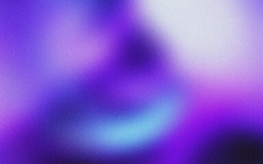 Abstract swirls of purple and blue create a vibrant ethereal background